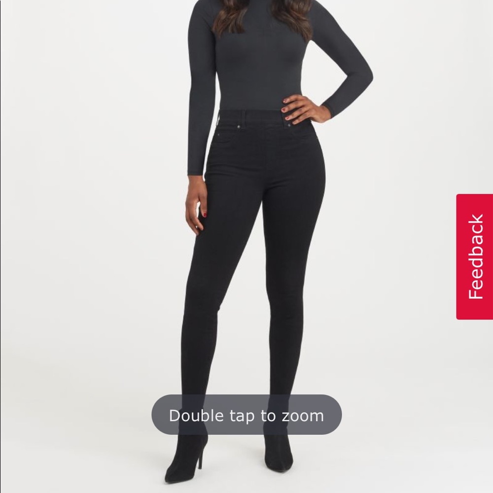 NWOT Spanx Ankle Skinny Jeans, Black